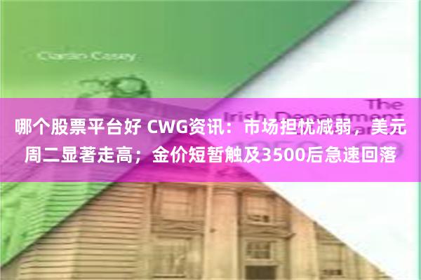 哪个股票平台好 CWG资讯：市场担忧减弱，美元周二显著走高；金价短暂触及3500后急速回落