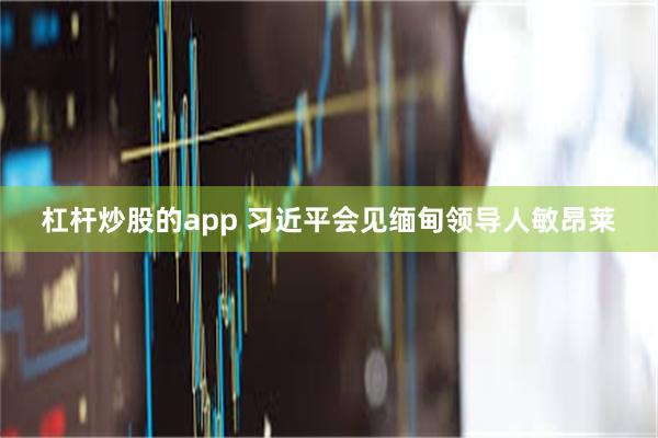 杠杆炒股的app 习近平会见缅甸领导人敏昂莱