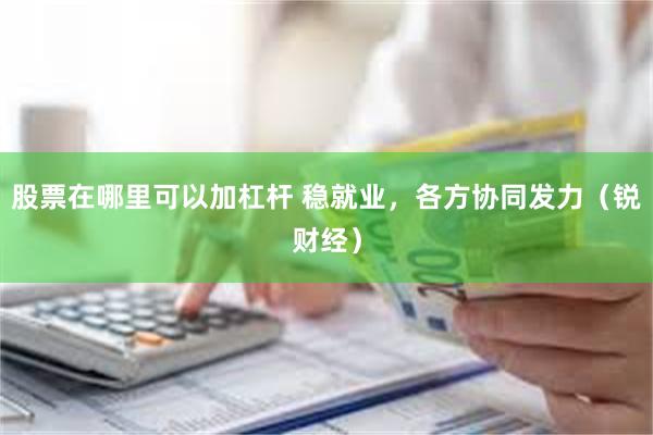 股票在哪里可以加杠杆 稳就业，各方协同发力（锐财经）