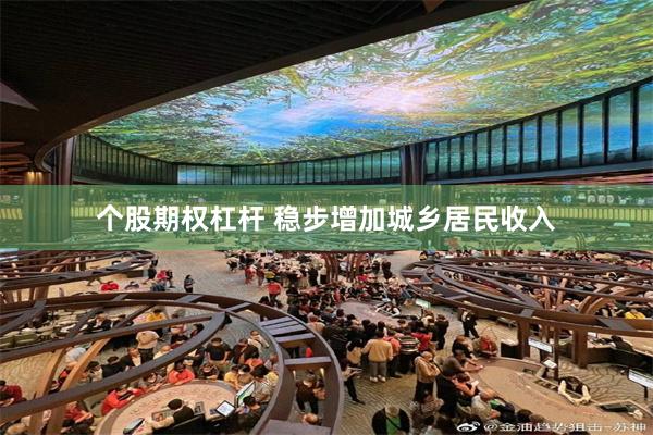 个股期权杠杆 稳步增加城乡居民收入